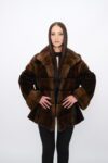 Furs mink jacket in demi buff color -119