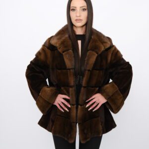 Furs mink jacket in demi buff color -119