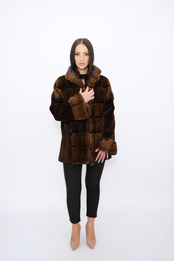 Furs mink jacket in demi buff color -119