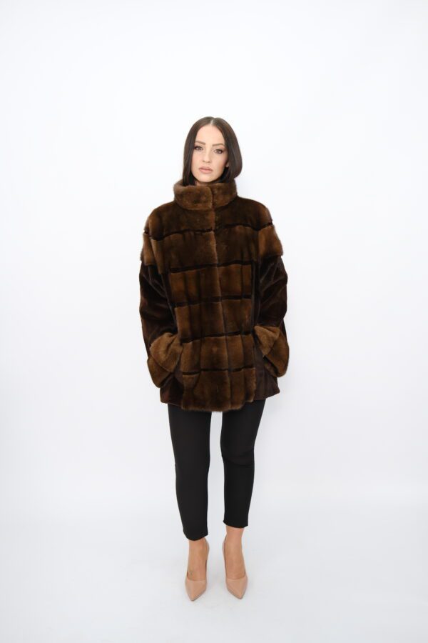 Furs mink jacket in demi buff color -119