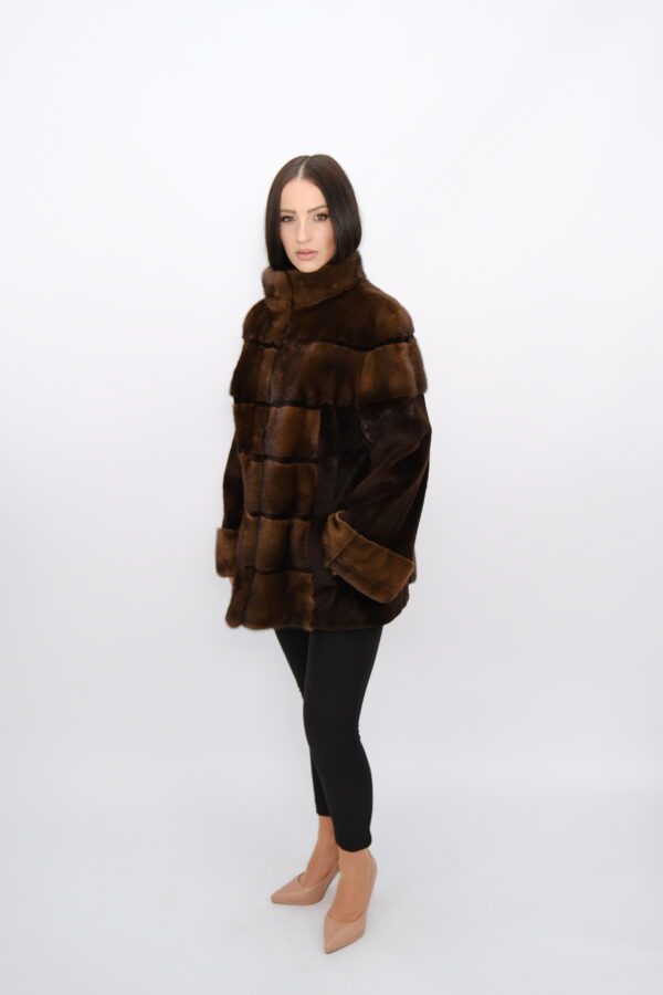 Furs mink jacket in demi buff color -119