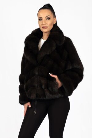 Luxury Natural Sable Fur Jacket – Exclusive Handmade Sable Fur Coat