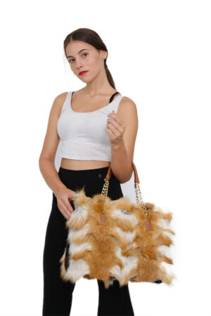 Fox fur bag, impressive and stylish bag -141
