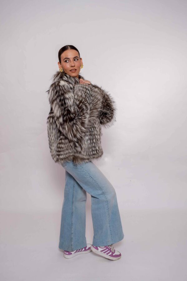Handmade Real Arizante Fox Fur Jacket – Authentic Luxury Fur - mpfurs