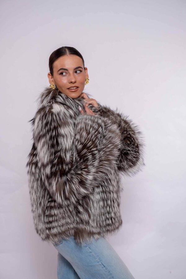 Handmade Real Arizante Fox Fur Jacket – Authentic Luxury Fur - mpfurs