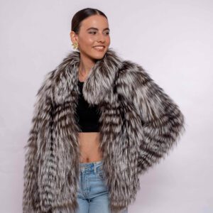 Handmade Real Arizante Fox Fur Jacket – Authentic Luxury Fur