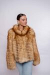 Exclusive Handmade Red Fox Fur Jacket – Authentic Fur