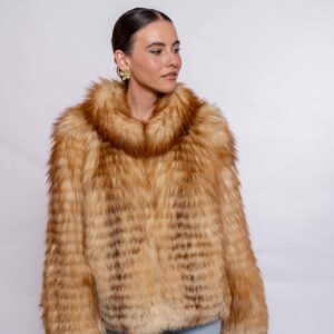 Exclusive Handmade Red Fox Fur Jacket – Authentic Fur