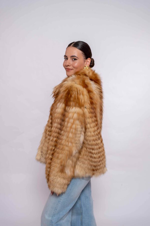 Exclusive Handmade Red Fox Fur Jacket – Authentic Fur
