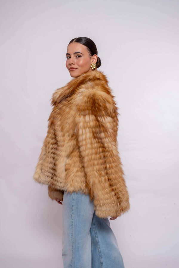 Exclusive Handmade Red Fox Fur Jacket – Authentic Fur