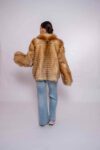Exclusive Handmade Red Fox Fur Jacket – Authentic Fur