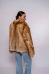 Exclusive Handmade Red Fox Fur Jacket – Authentic Fur