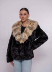 Luxury Brown Mink Fur Coat – Impressive Collar & Handmade Craftsmanship