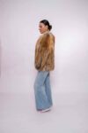 Elegant Red Fox Fur Jacket – Timeless Luxury Style