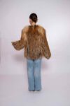 Elegant Red Fox Fur Jacket – Timeless Luxury Style