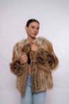 Elegant Red Fox Fur Jacket – Timeless Luxury Style