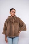 Real Soft Grey Mink Velvet Fur Jacket for Women – Luxury Outerwear