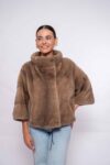 Real Soft Grey Mink Velvet Fur Jacket for Women – Luxury Outerwear