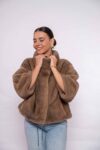 Real Soft Grey Mink Velvet Fur Jacket for Women – Luxury Outerwear