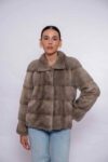 Silver Blue Mink Fur Coat for Women – Luxury Winter Outerwear