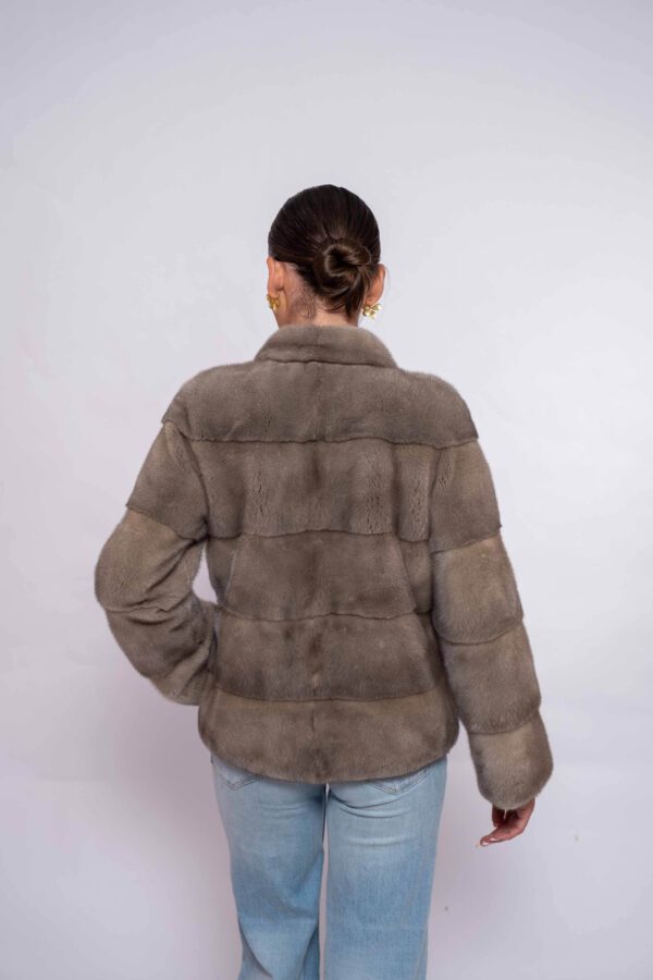Silver Blue Mink Fur Coat for Women – Luxury Winter Outerwear