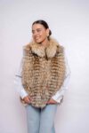 Luxury Grooz fox Fur Vest for Women – Premium Real Fur