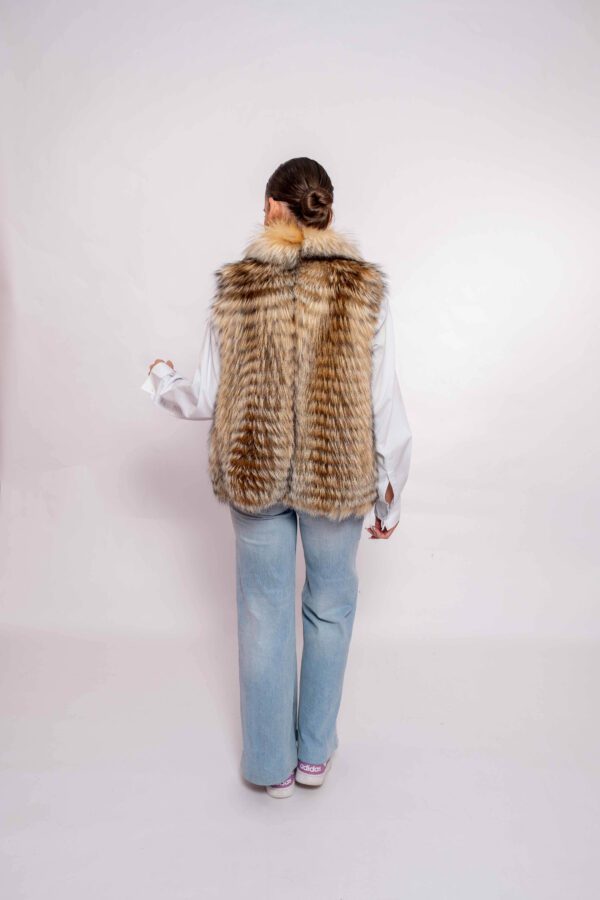 Luxury Grooz fox Fur Vest for Women – Premium Real Fur