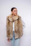 Luxury Grooz fox Fur Vest for Women – Premium Real Fur